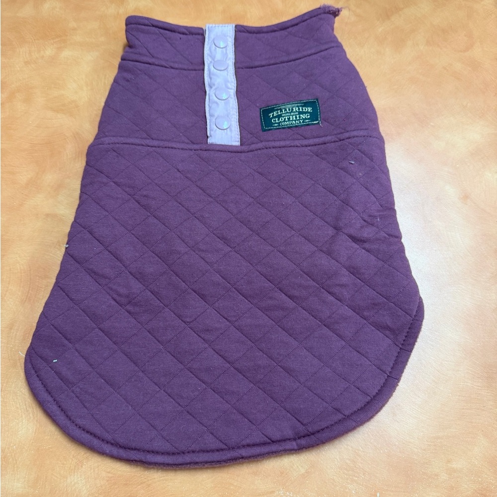 Felhine Quilted Purple Dog Coat